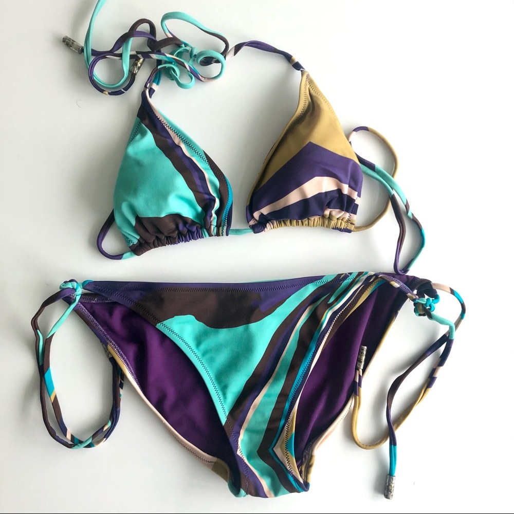 DVF string bikini two piece